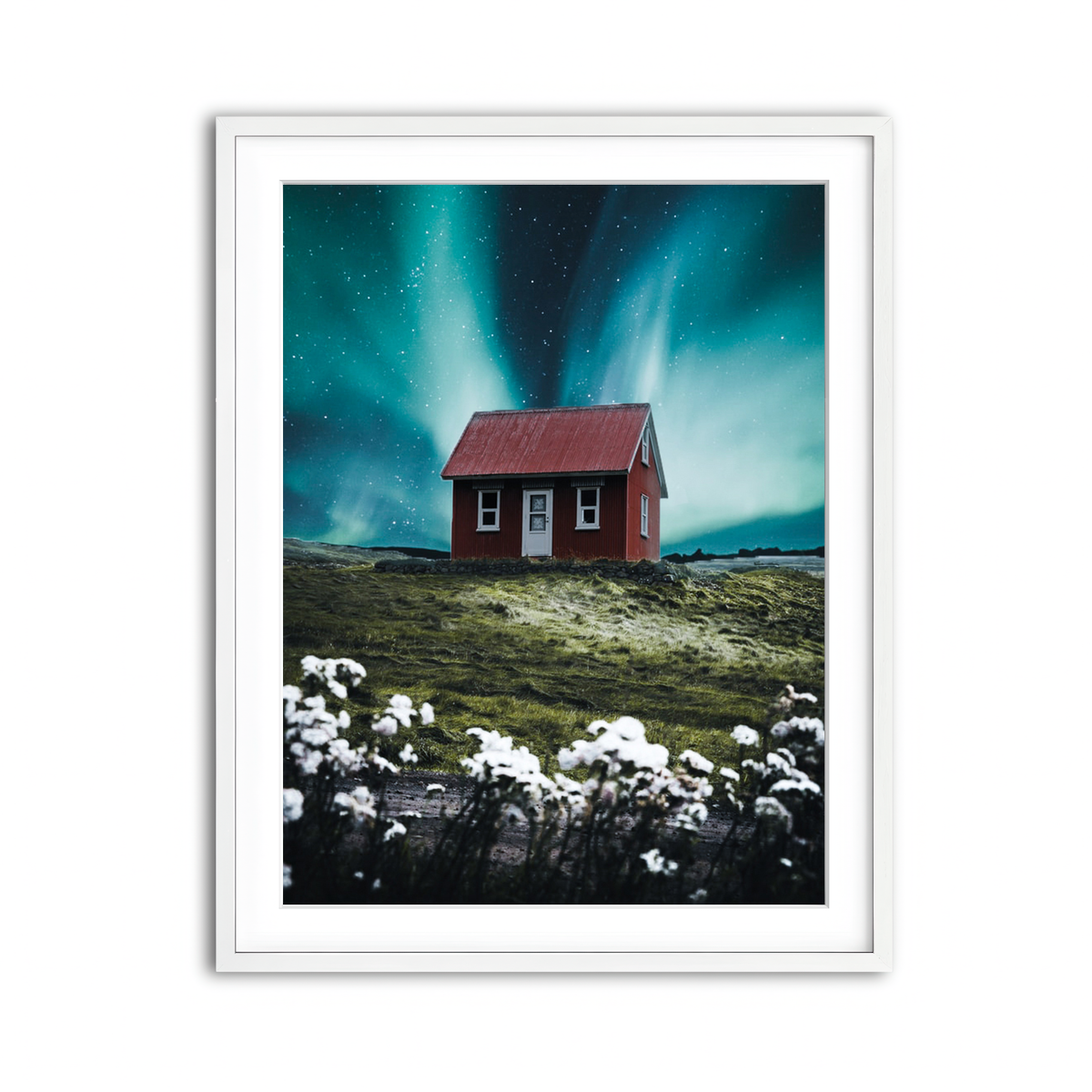Framed Print 3x4 White