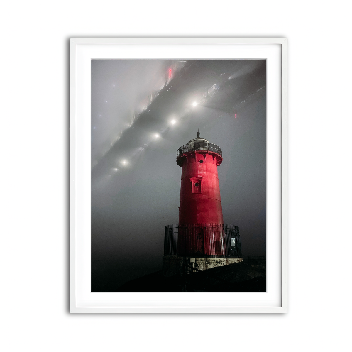 Framed Print 3x4 White