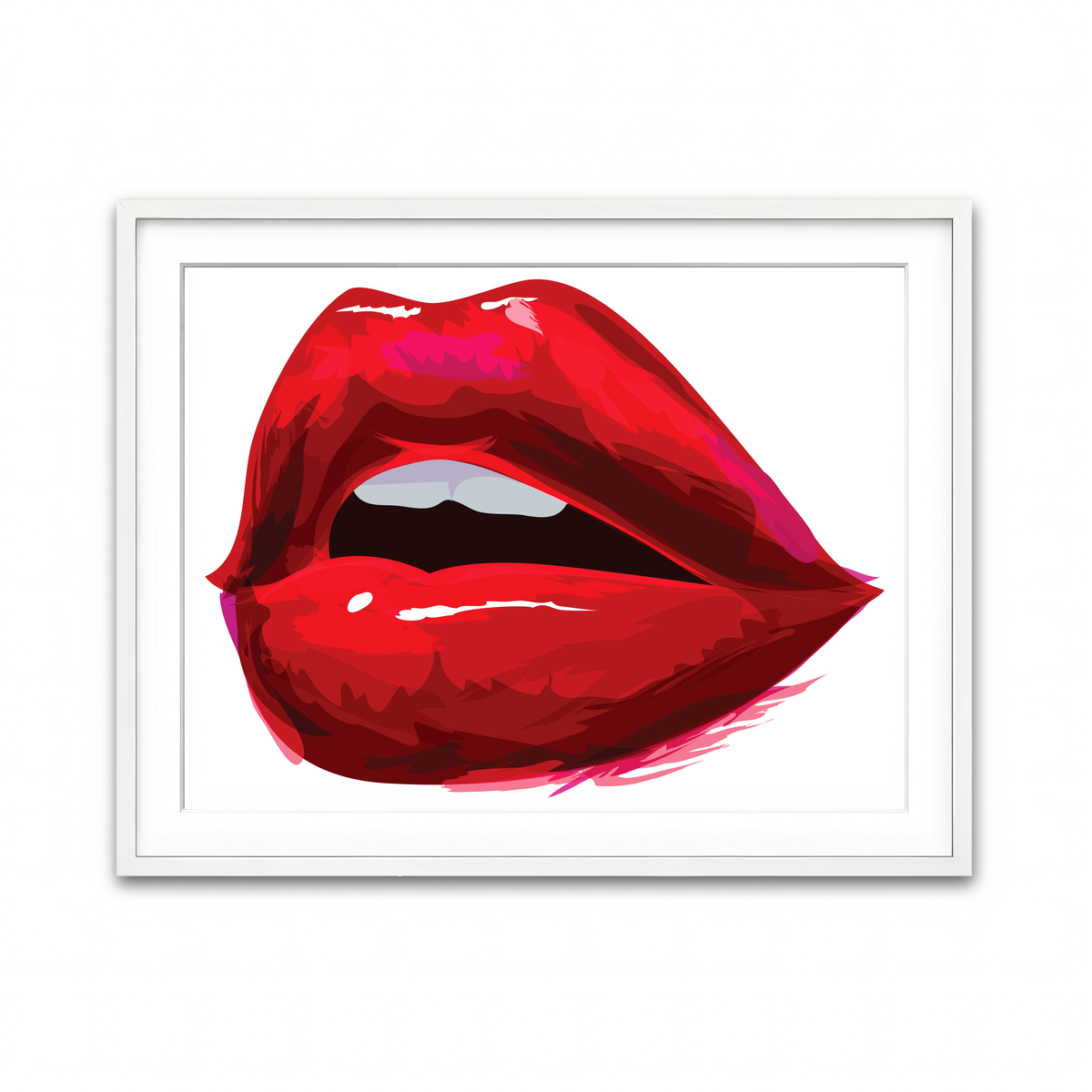 Framed Print 4x3 White