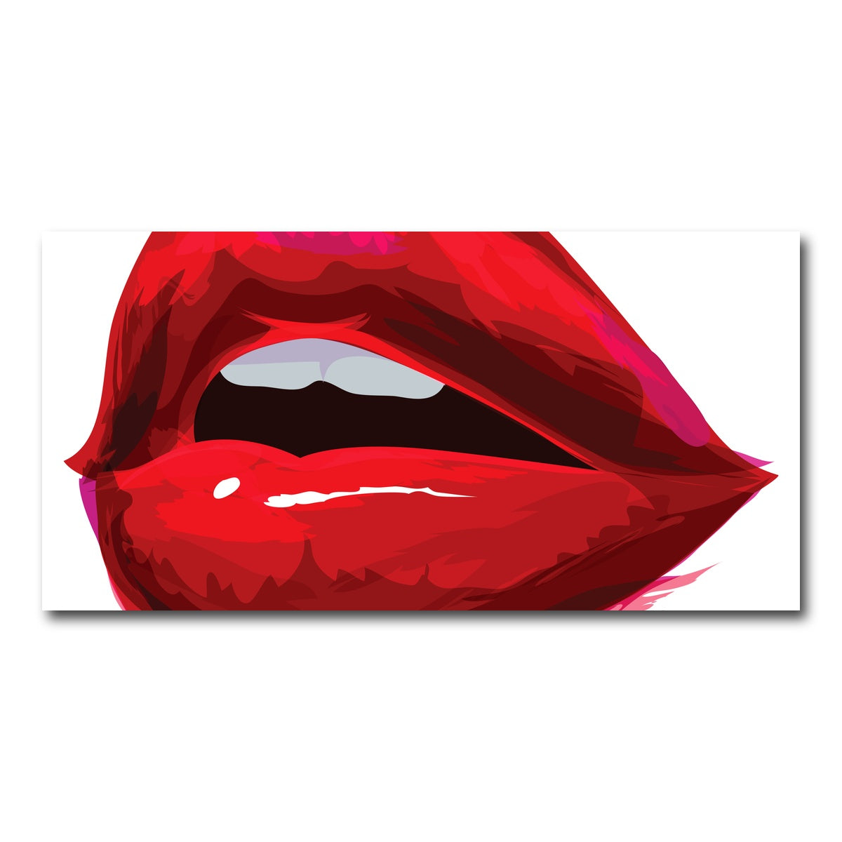 AUTO-MOCKUP WHITE | Red Lips | 1 Piece | Gallery Wrap Canvas | group=2x1