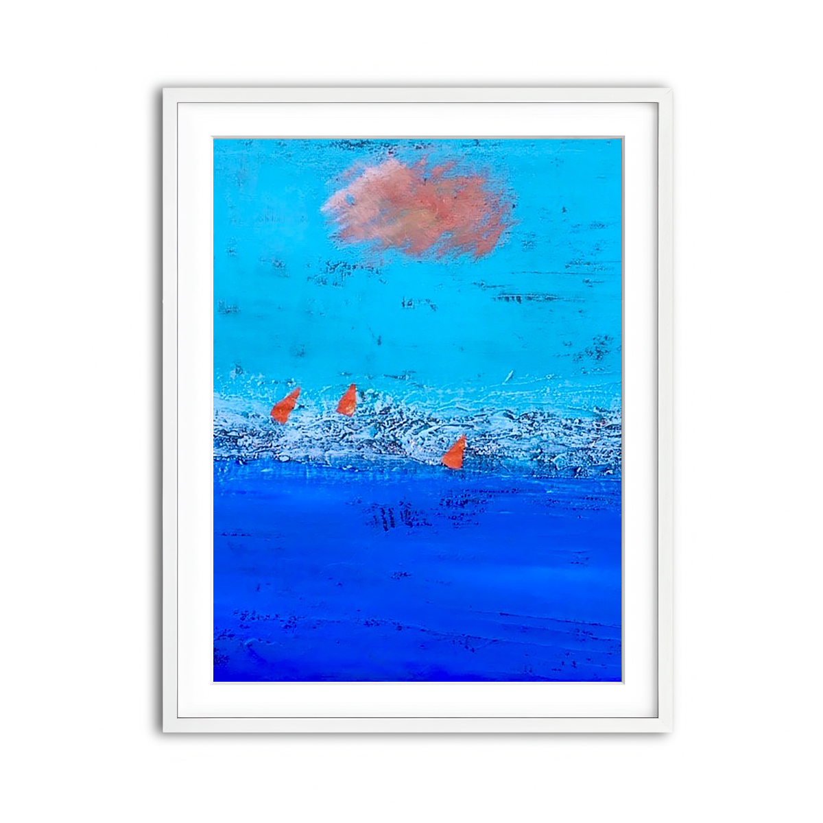 Framed Print 3x4 White