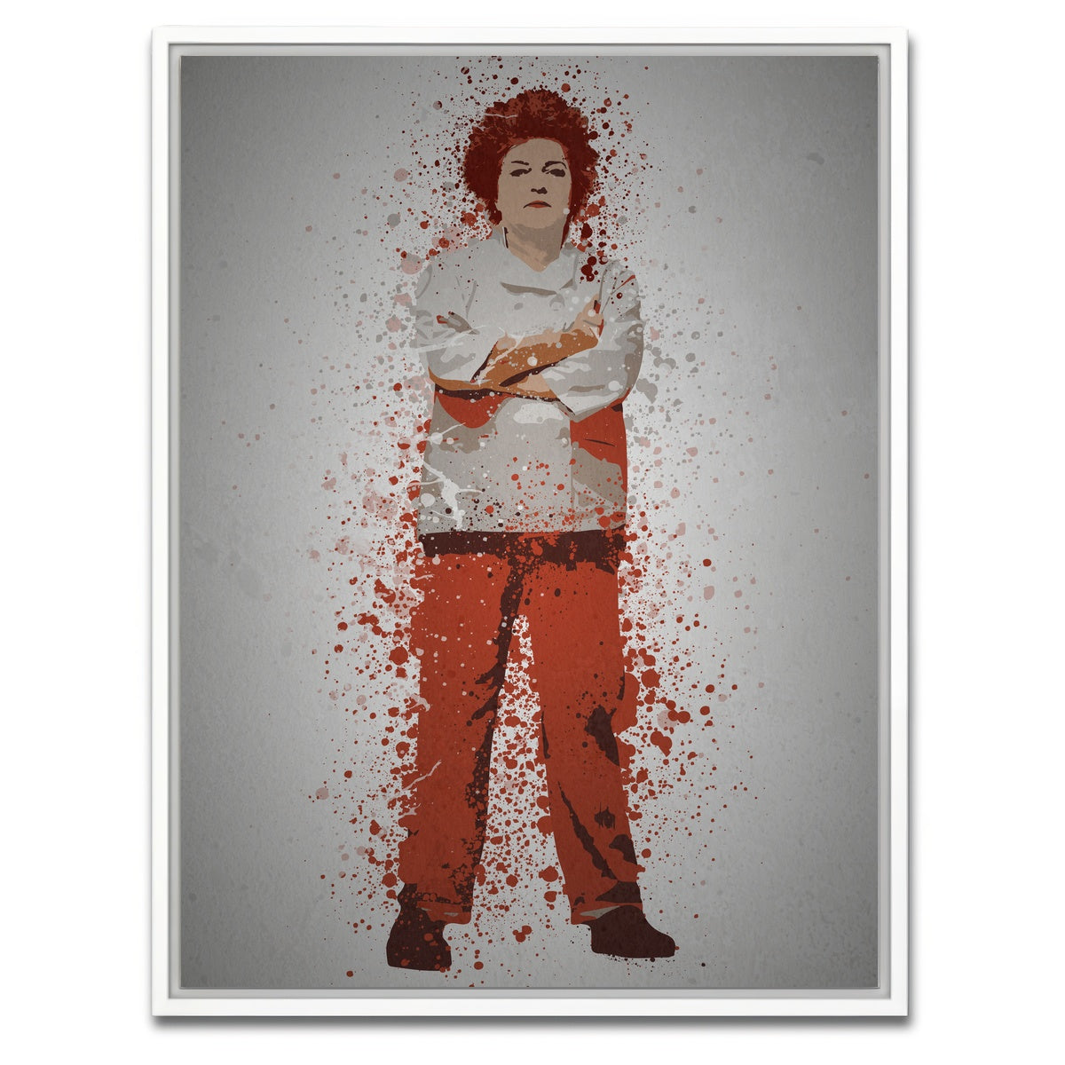 AUTO-MOCKUP WHITE | Red | 1 Piece | White Framed Canvas | group=3x4