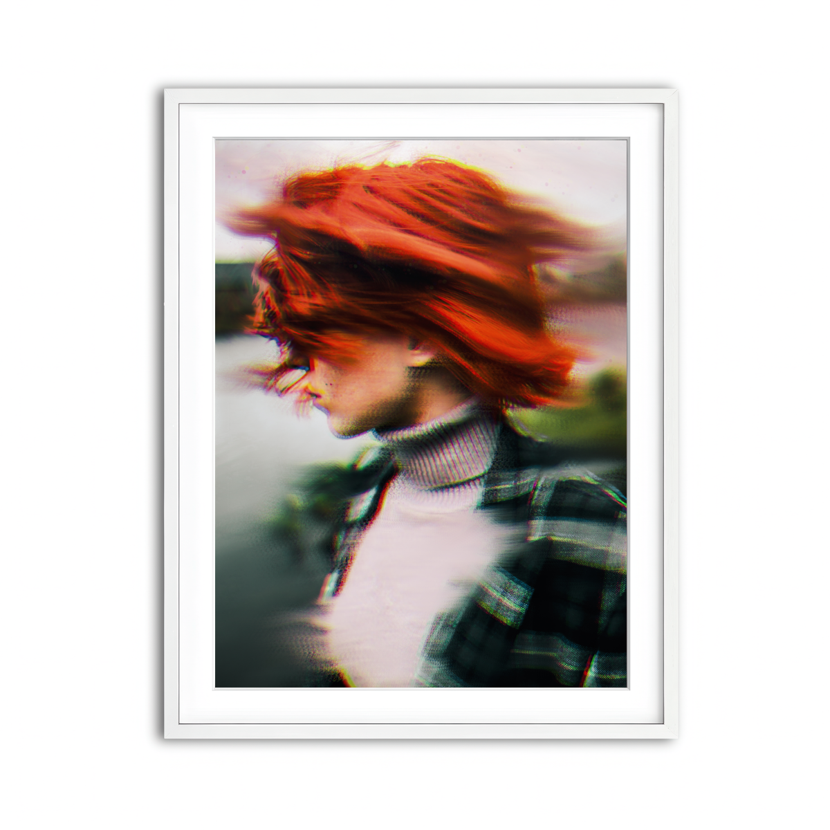 Framed Print 3x4 White