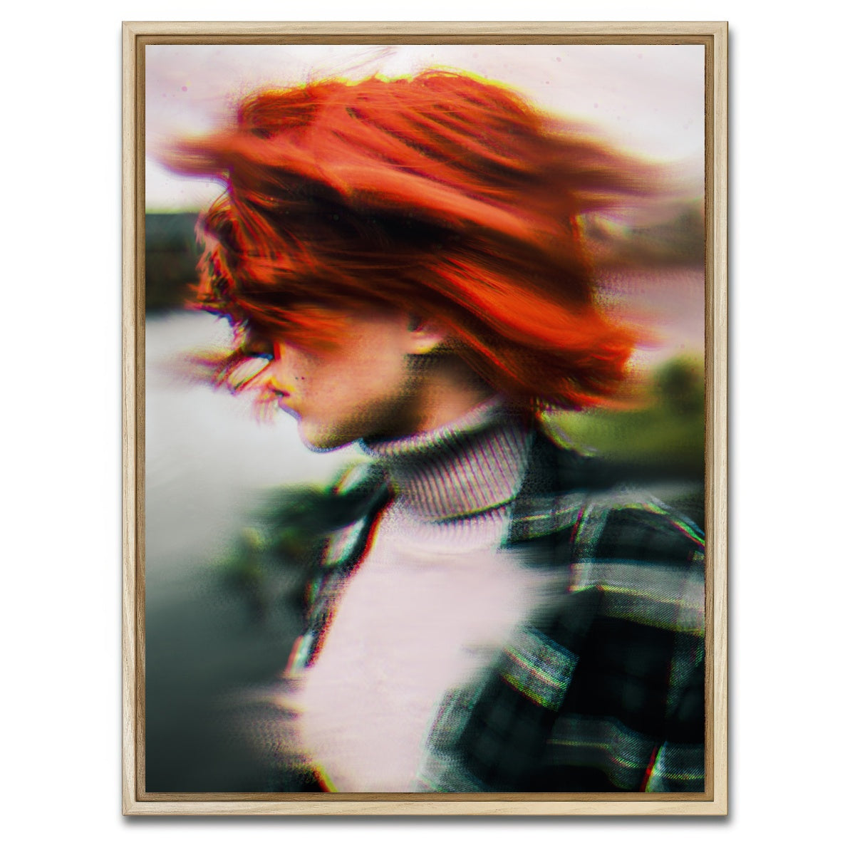 AUTO-MOCKUP WHITE | Redhead | 1 Piece | Natural Framed Canvas | group=3x4