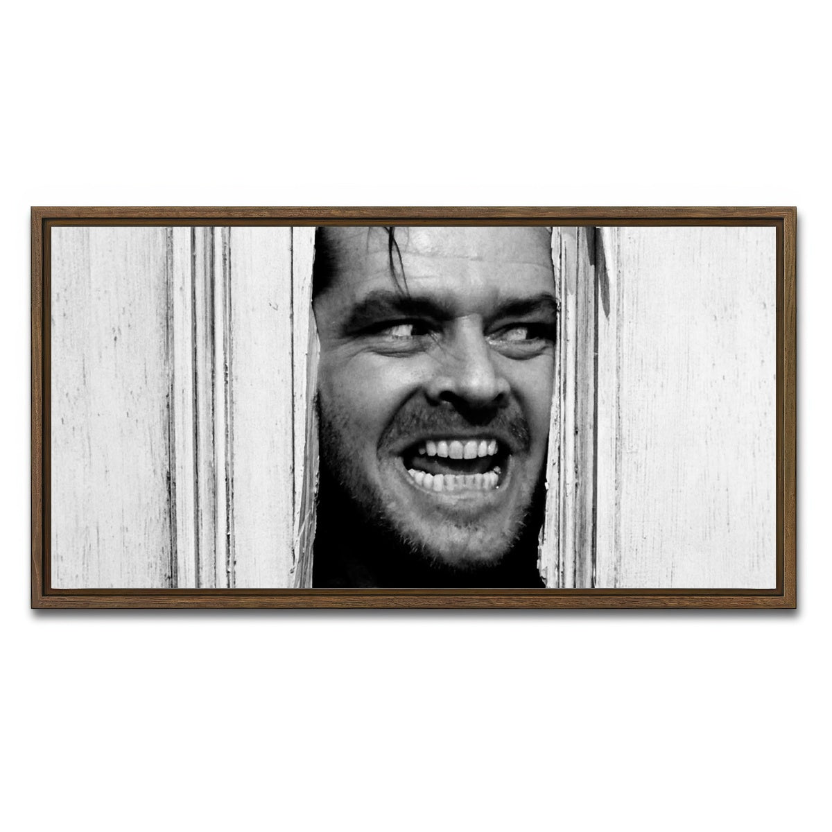 AUTO-MOCKUP WHITE | Redrum | 1 Piece | Walnut Framed Canvas | group=2x1