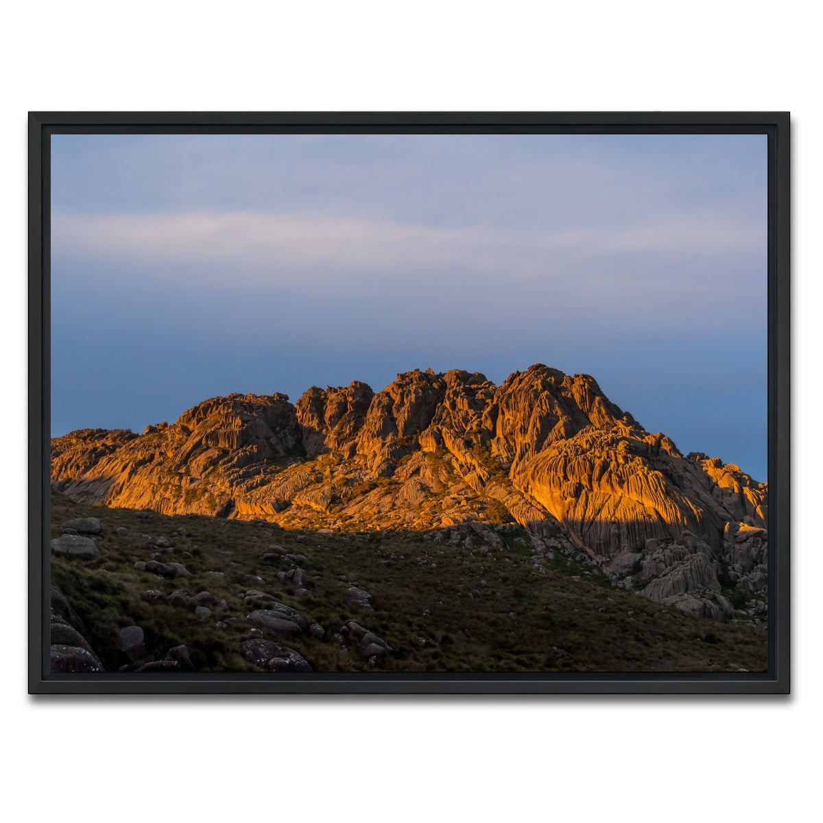 AUTO-MOCKUP WHITE | Reflected Sunset | 1 Piece | Black Framed Canvas | group=4x3