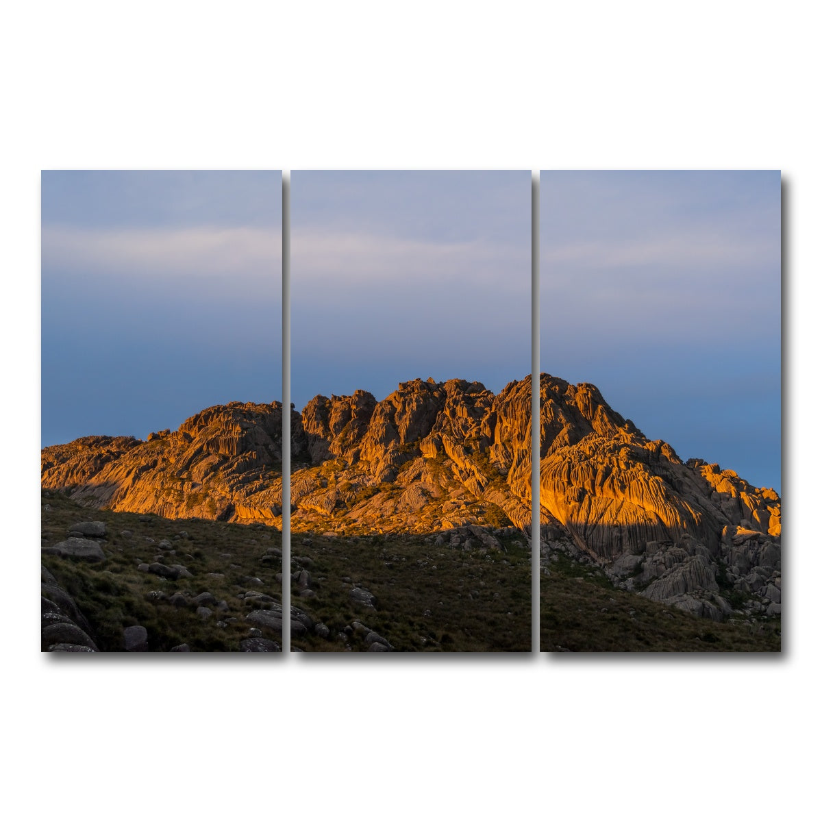 AUTO-MOCKUP WHITE | Reflected Sunset | 3 Piece | Gallery Wrap Canvas | group=12x24
