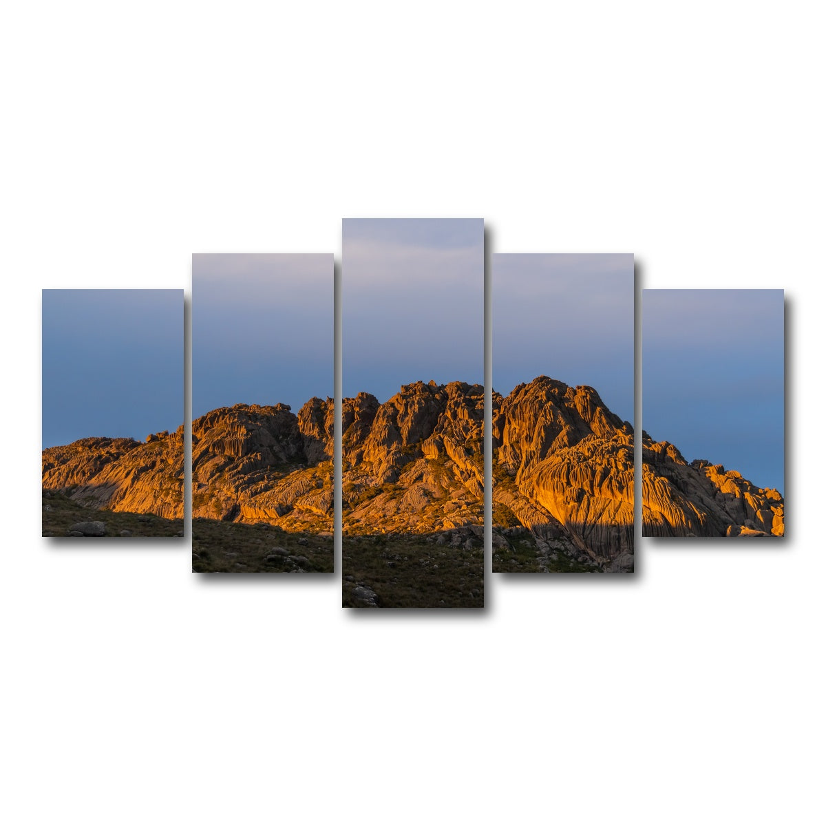AUTO-MOCKUP WHITE | Reflected Sunset | 5 Piece | Gallery Wrap Canvas | group=5_normal