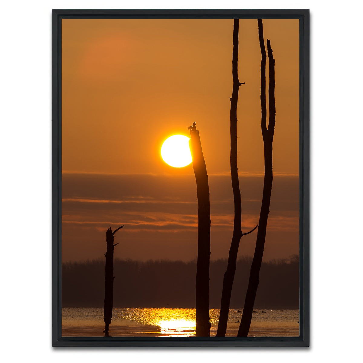 AUTO-MOCKUP WHITE | Reflective Sun | 1 Piece | Black Framed Canvas | group=3x4