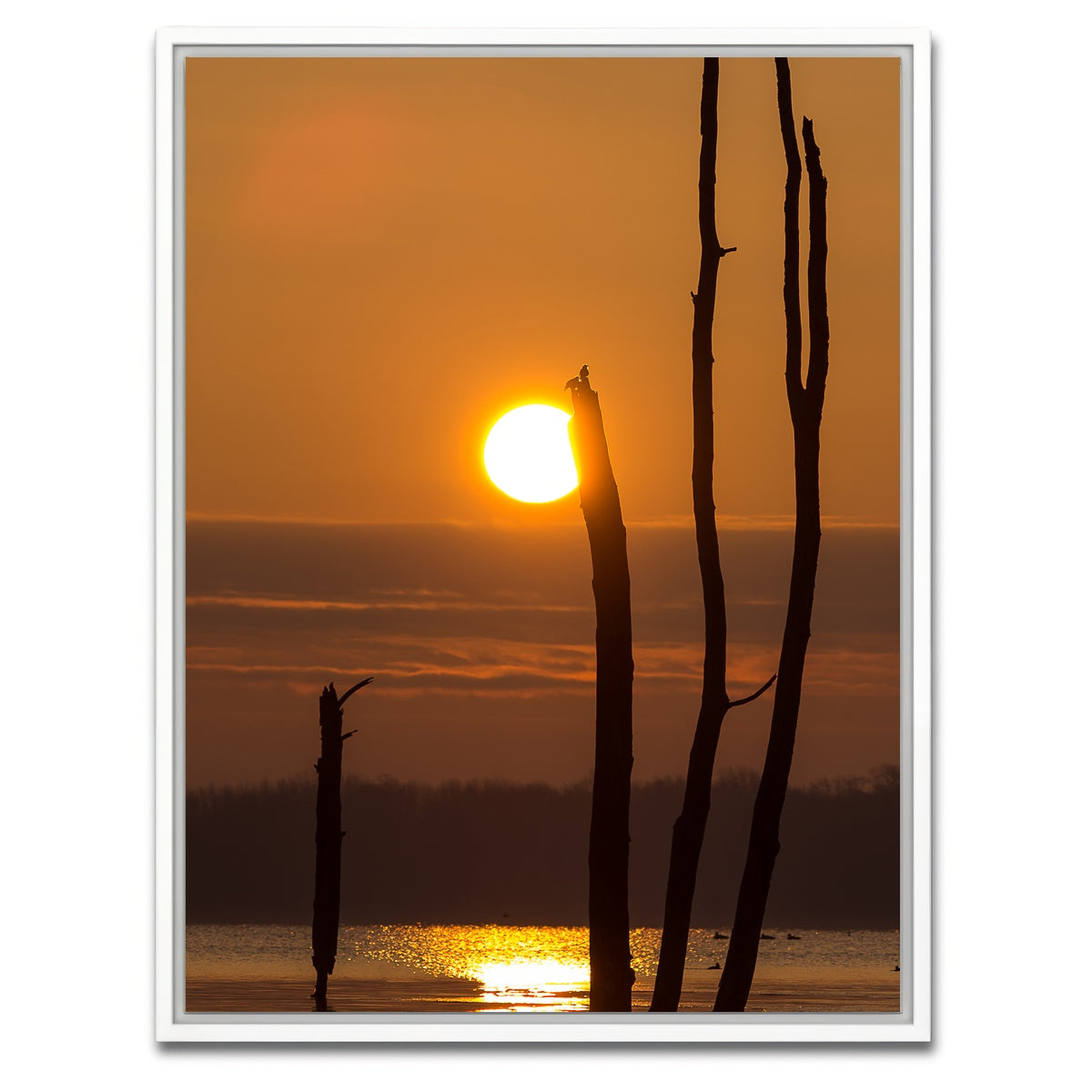 AUTO-MOCKUP WHITE | Reflective Sun | 1 Piece | White Framed Canvas | group=3x4