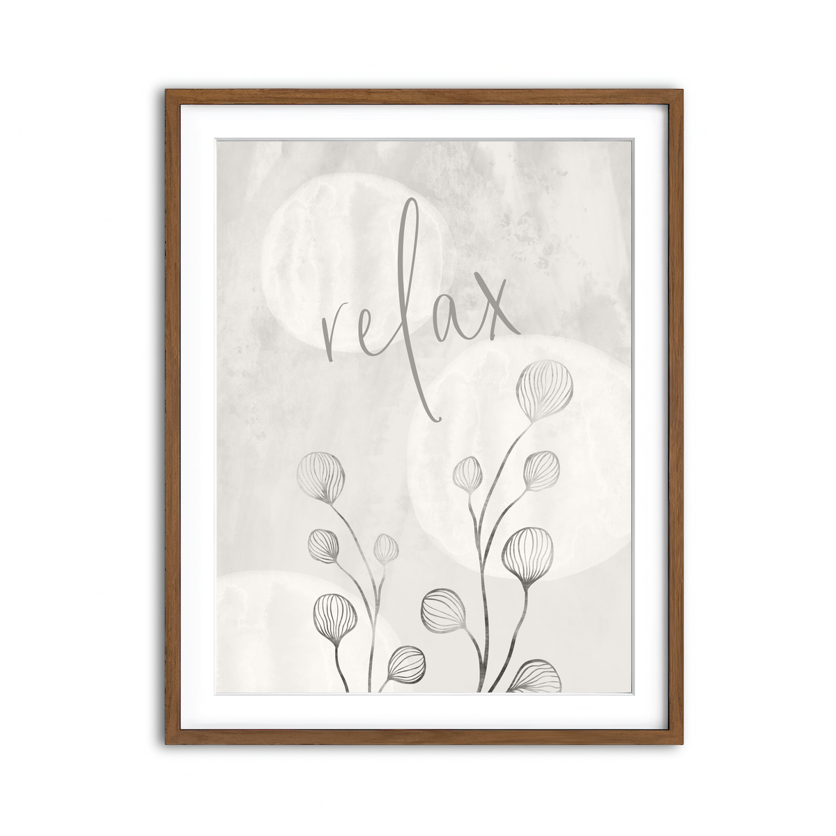 Framed Print 3x4 Walnut