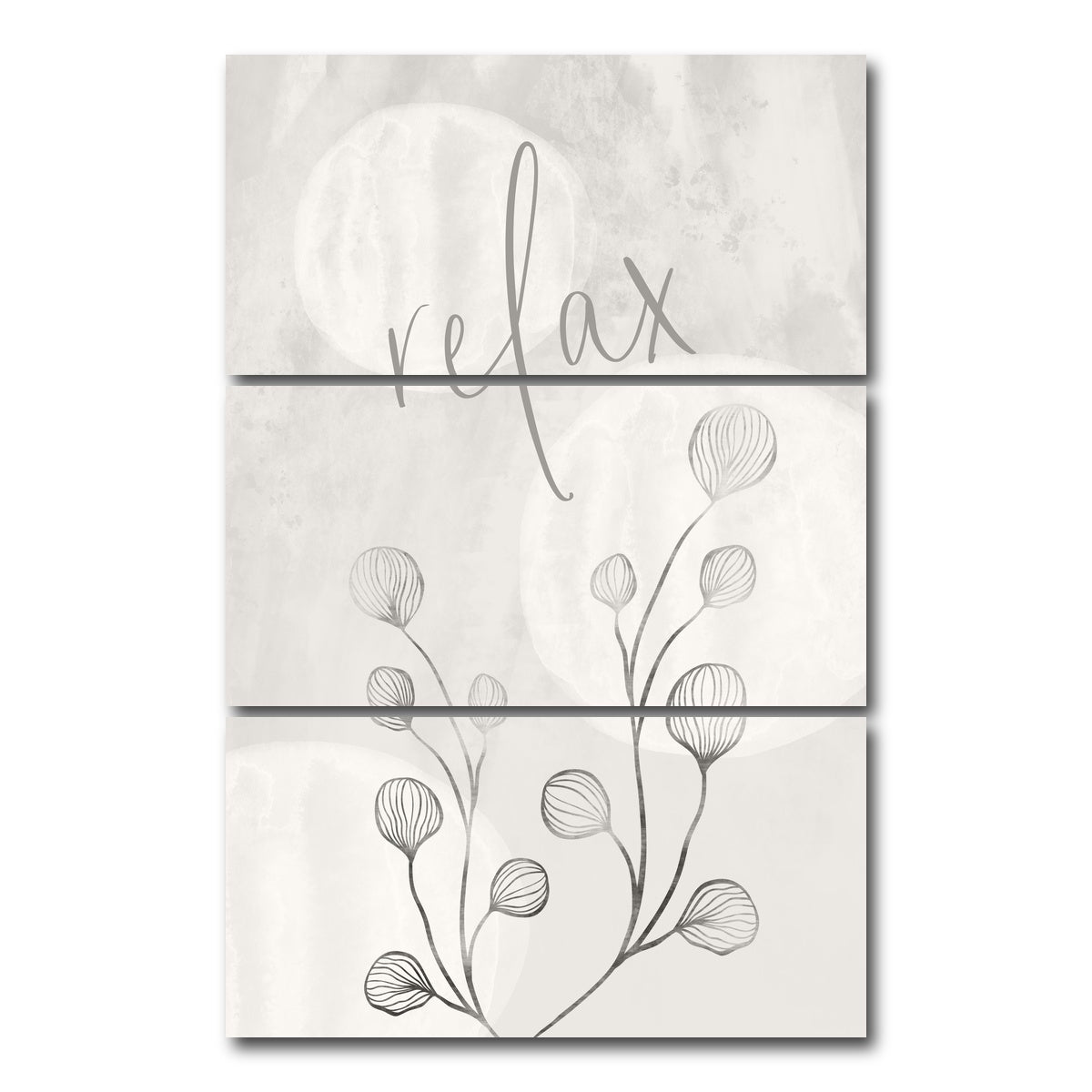 AUTO-MOCKUP WHITE | Relax - Japandi Style | 3 Piece | Gallery Wrap Canvas | group=12x24_stacked