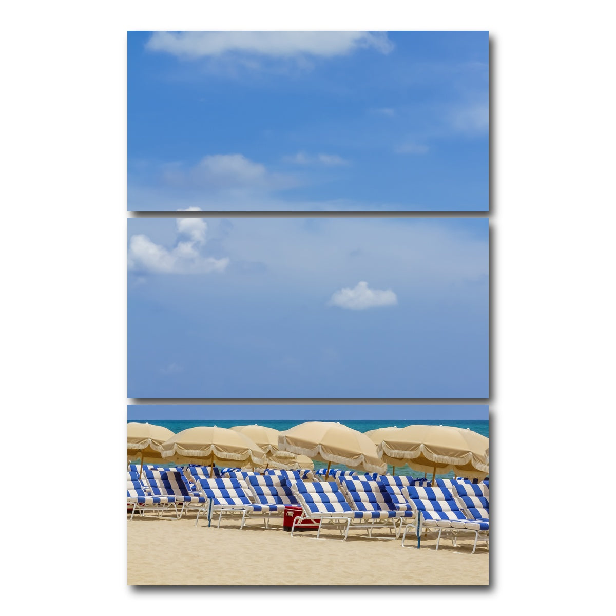 AUTO-MOCKUP WHITE | Relaxing beach scene | 3 Piece | Gallery Wrap Canvas | group=12x24_stacked