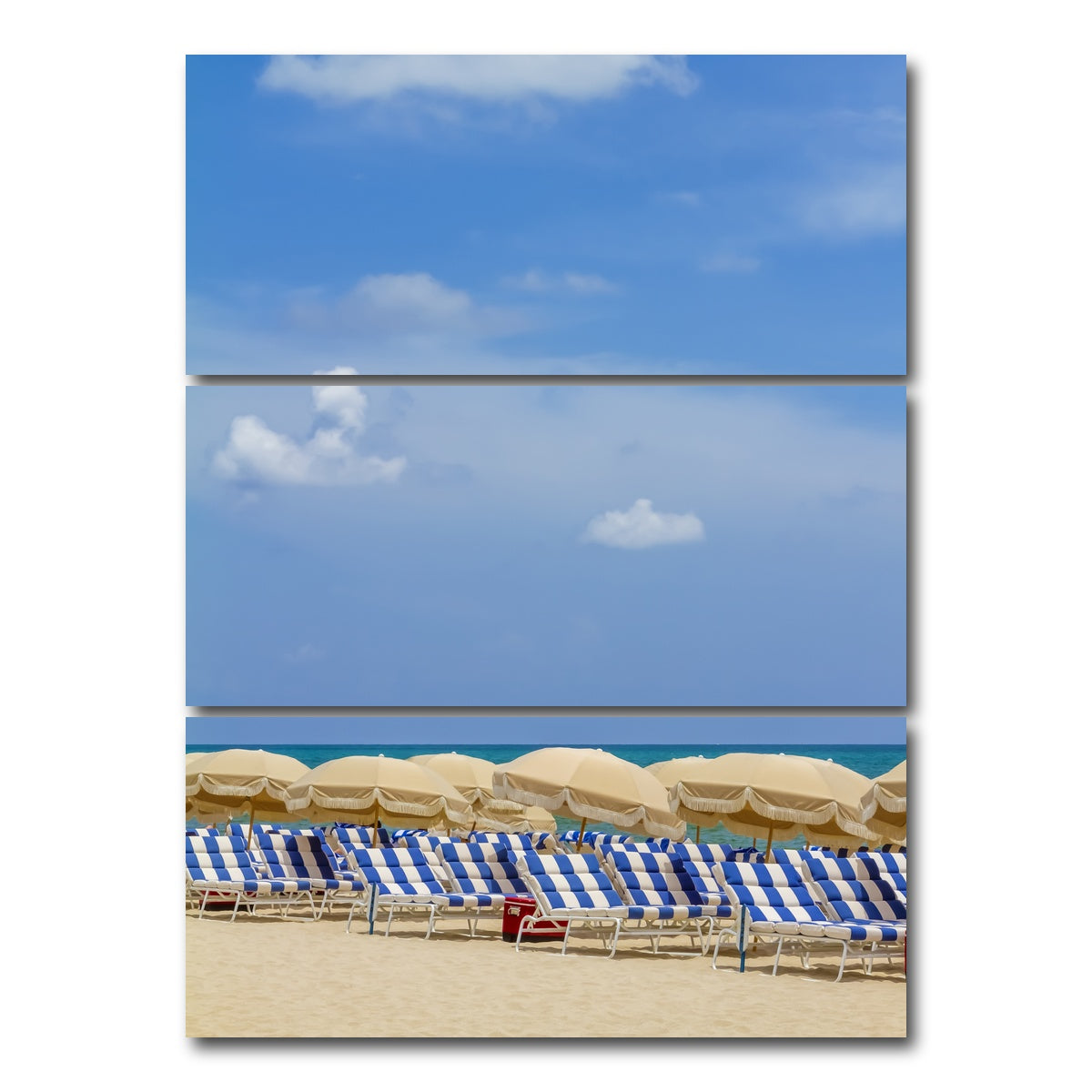 AUTO-MOCKUP WHITE | Relaxing beach scene | 3 Piece | Gallery Wrap Canvas | group=8x18_stacked