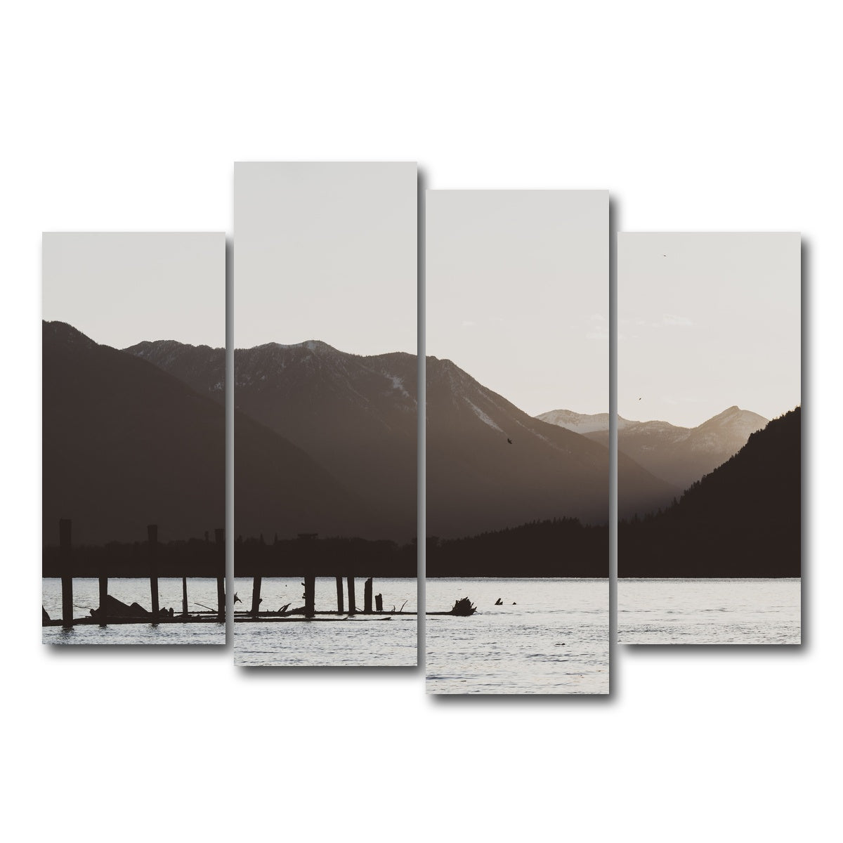 AUTO-MOCKUP WHITE | Remnants of a Dock | 4 Piece | Gallery Wrap Canvas | group=4_normal