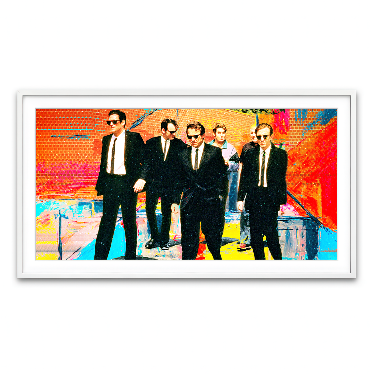 Framed Print 2x1 White