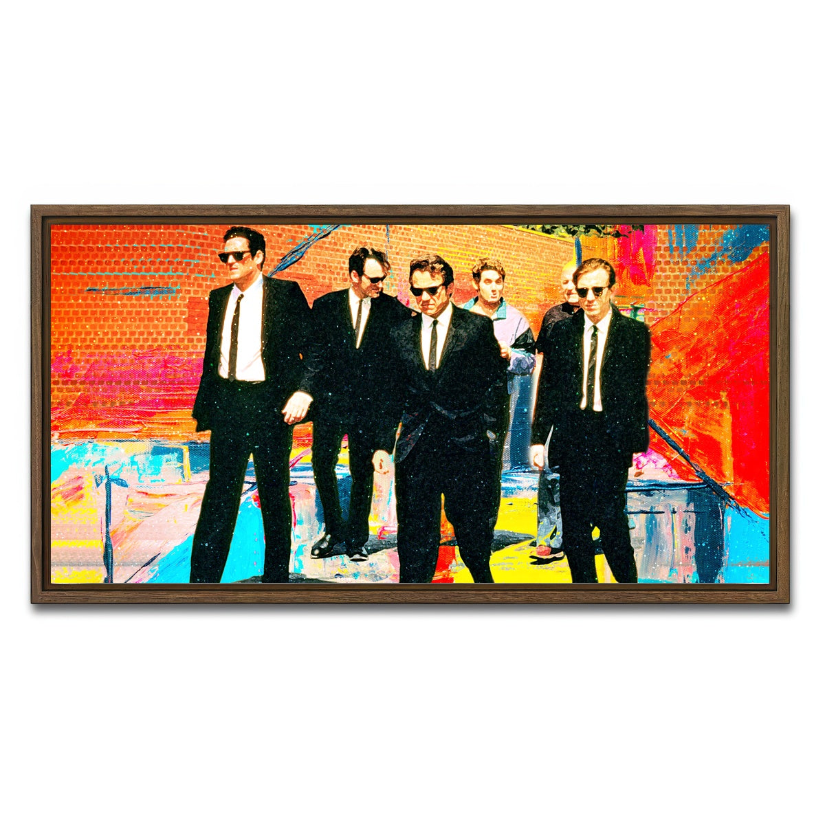 AUTO-MOCKUP WHITE | Reservoir Dogs | 1 Piece | Walnut Framed Canvas | group=2x1