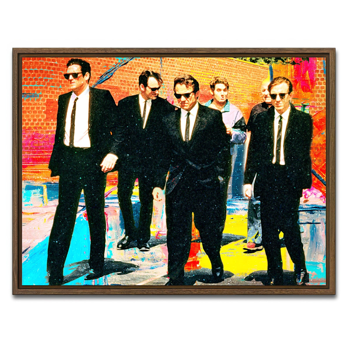 AUTO-MOCKUP WHITE | Reservoir Dogs | 1 Piece | Walnut Framed Canvas | group=4x3