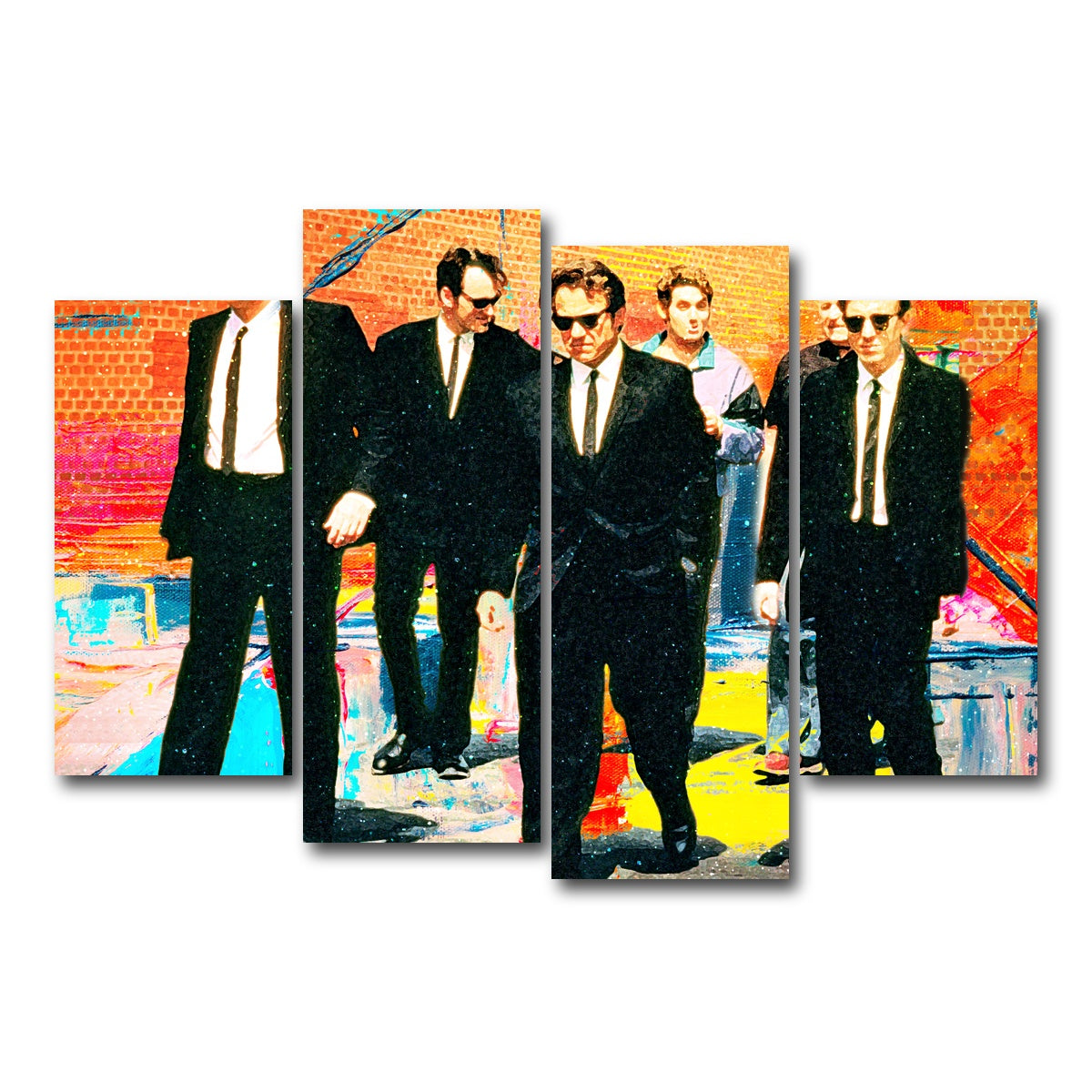 AUTO-MOCKUP WHITE | Reservoir Dogs | 4 Piece | Gallery Wrap Canvas | group=4_short