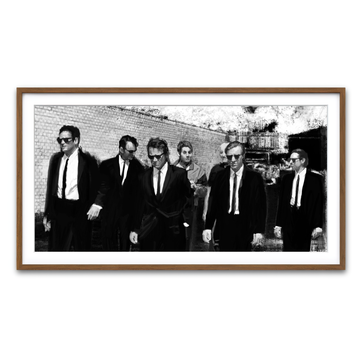 Framed Print 2x1 Walnut