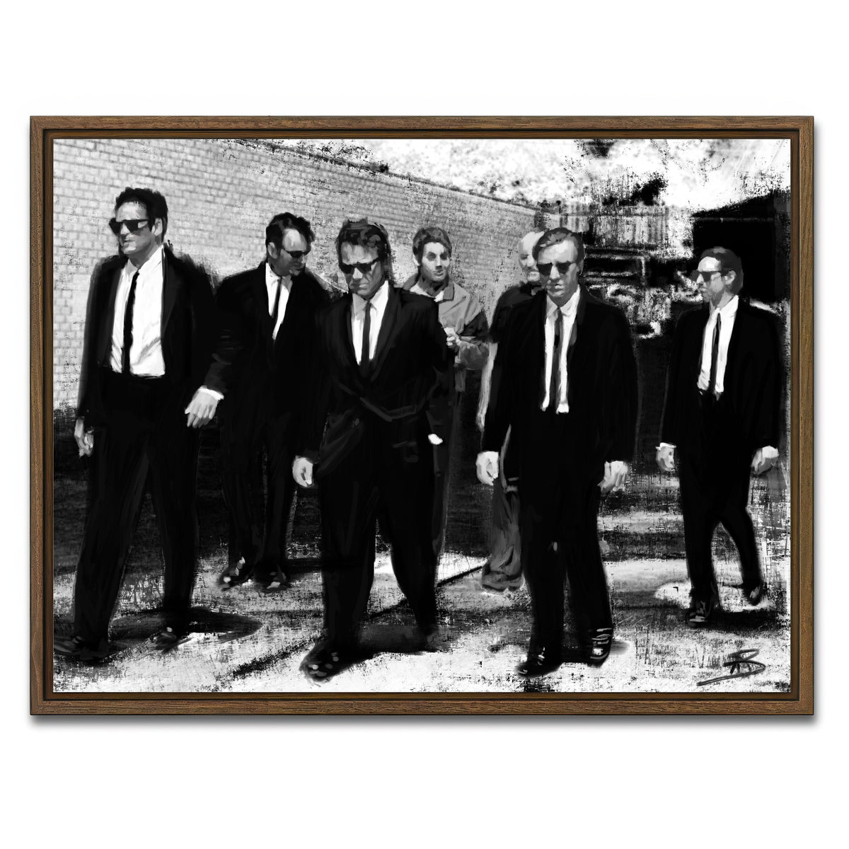 AUTO-MOCKUP WHITE | Reservoir | 1 Piece | Walnut Framed Canvas | group=4x3