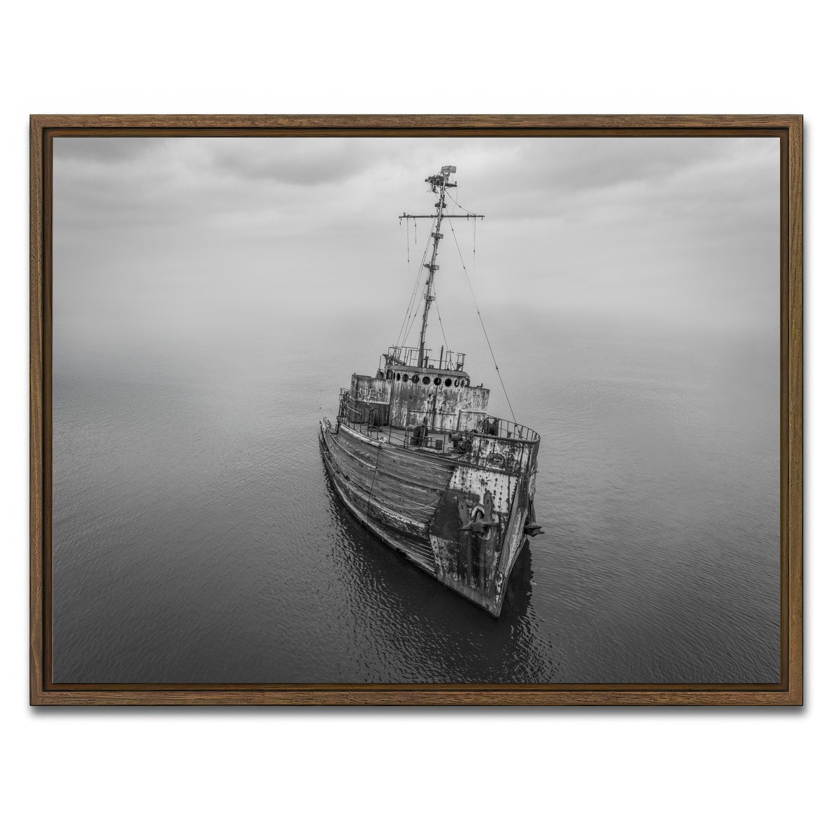 AUTO-MOCKUP WHITE | Resolved to My Fate | 1 Piece | Walnut Framed Canvas | group=4x3