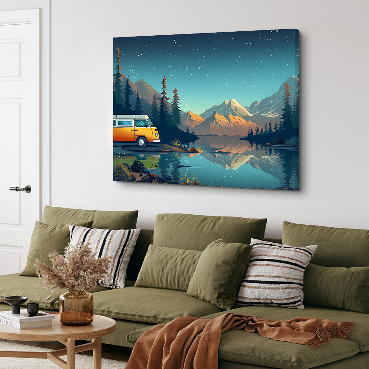 Retro Camper Bus Wall Art