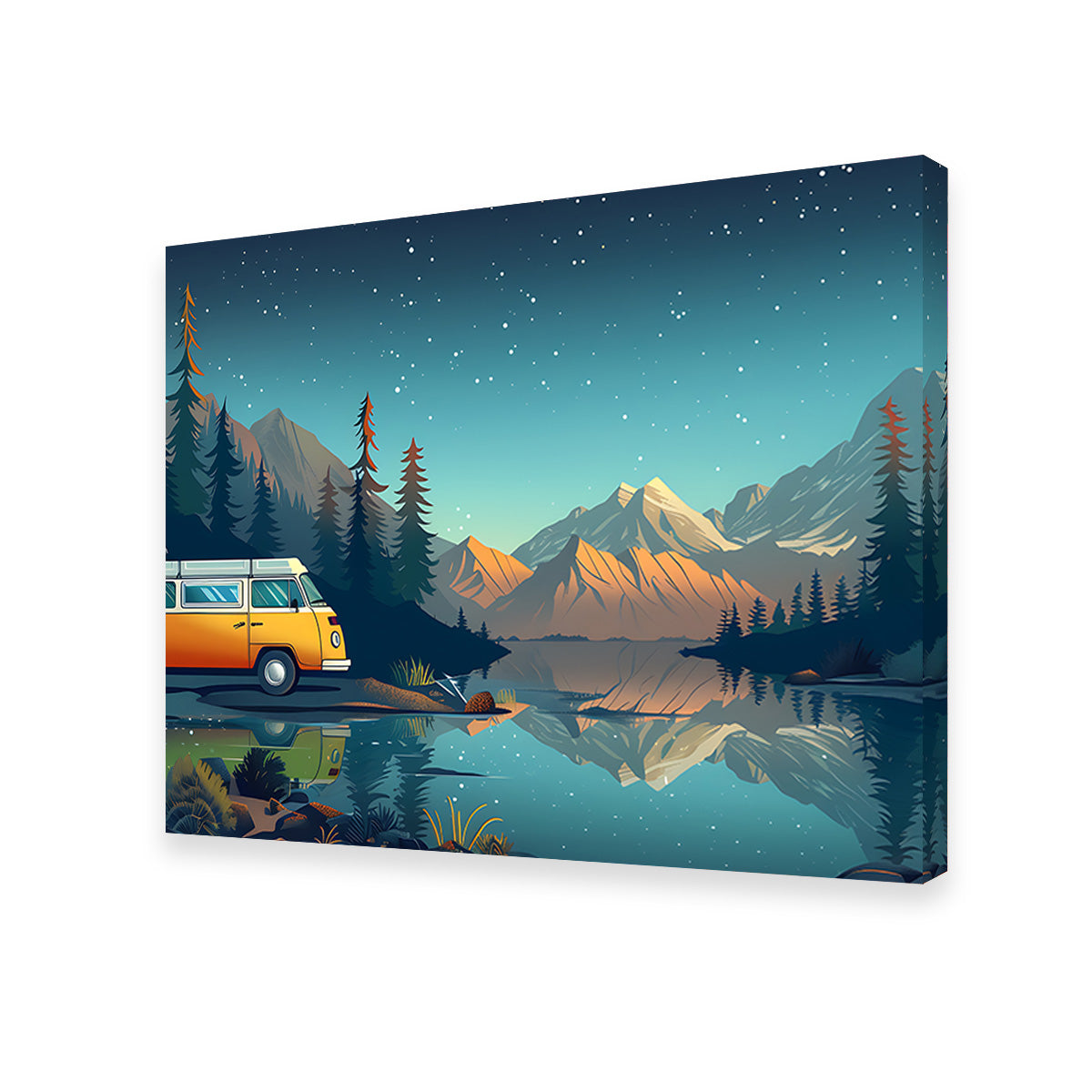 Retro Camper Bus Wall Art