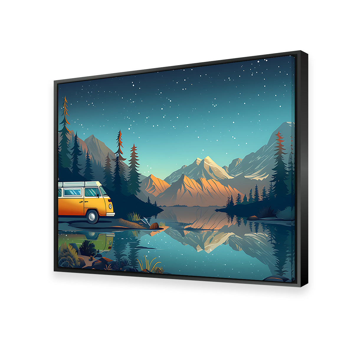 Retro Camper Bus Wall Art