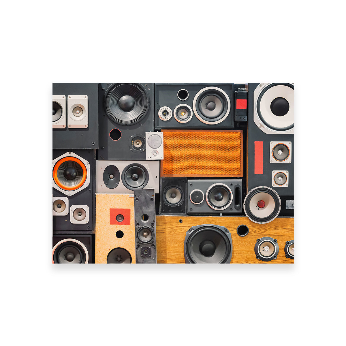 Retro Speakers Wall Art