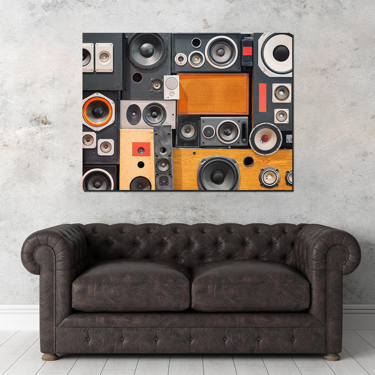 Retro Speakers Wall Art