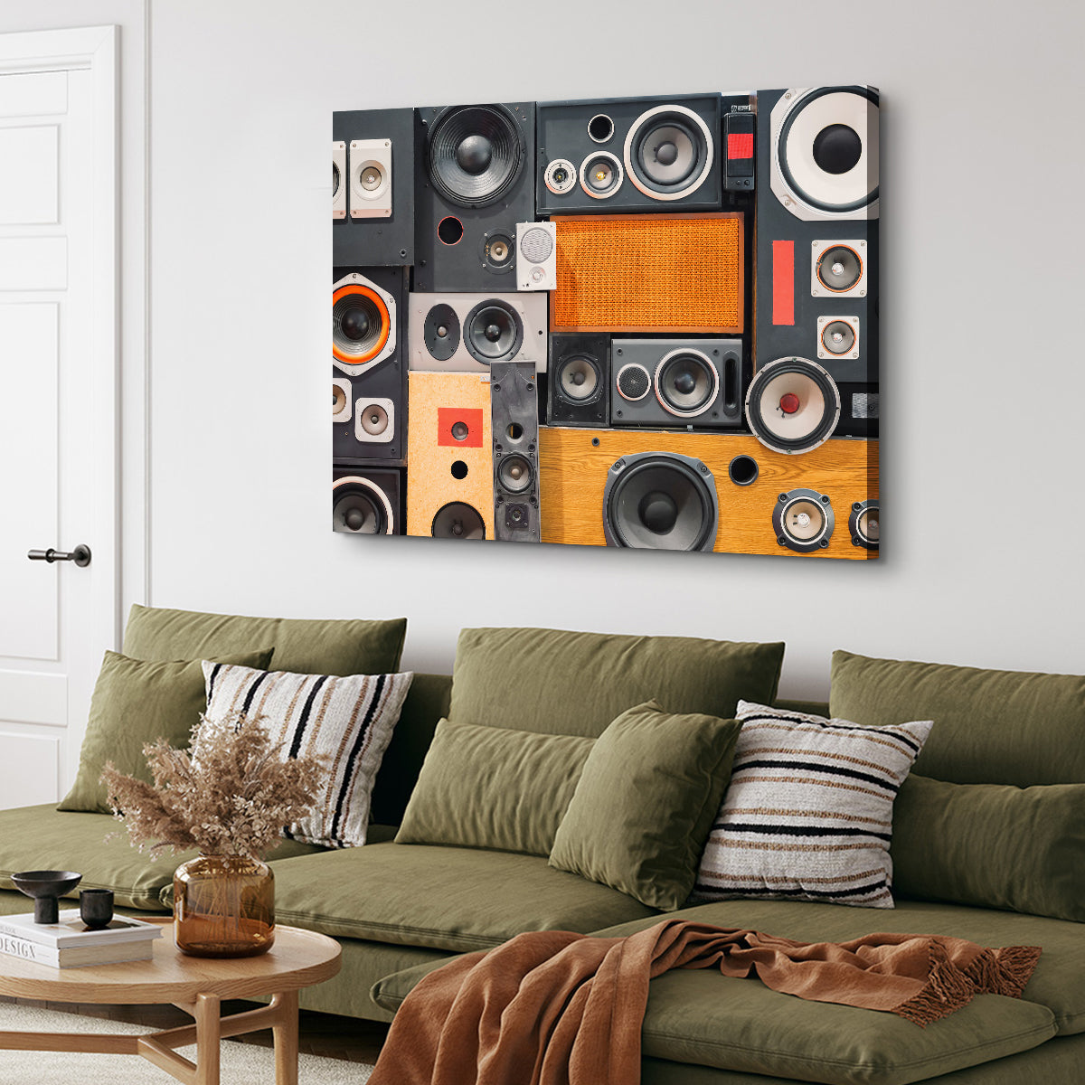 Retro Speakers Wall Art