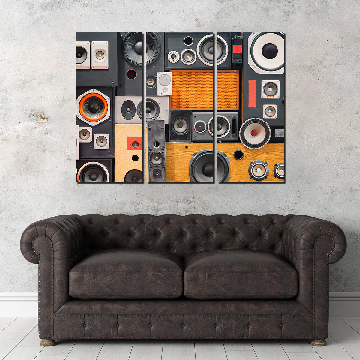 Retro Speakers Wall Art