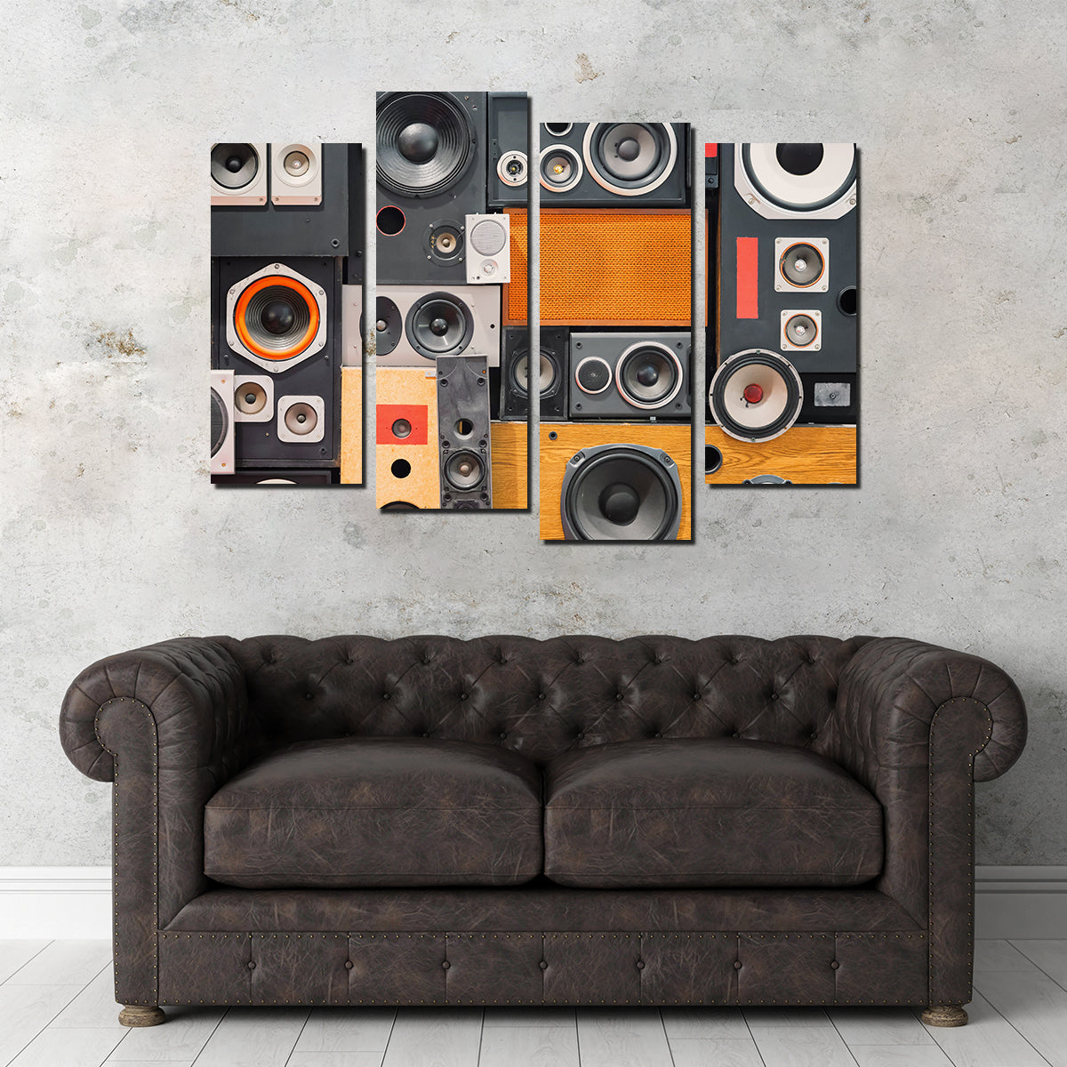 Retro Speakers Wall Art