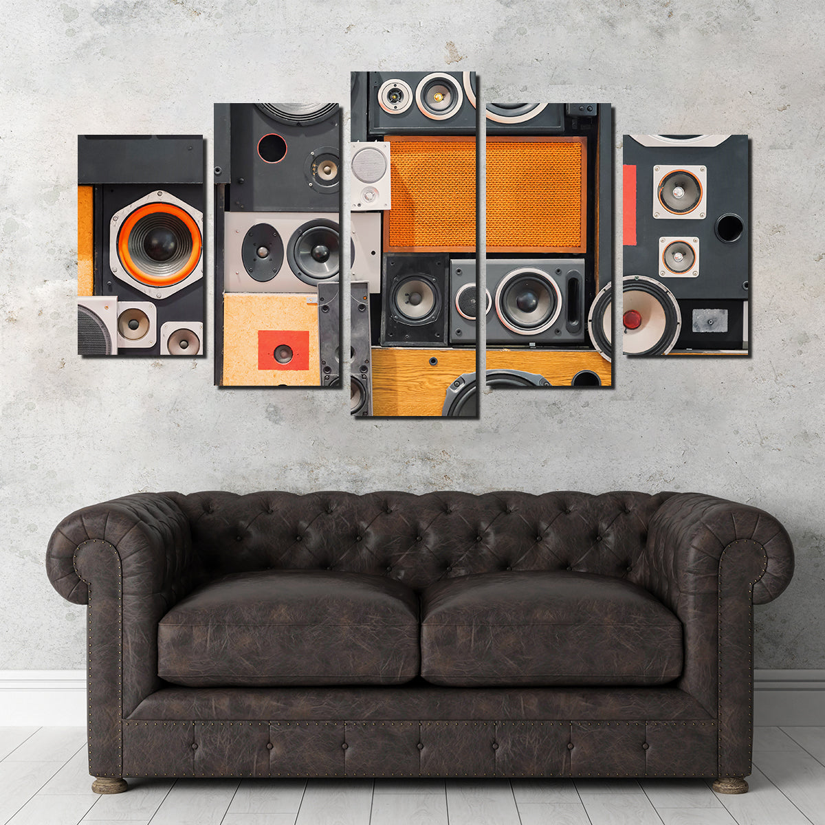 Retro Speakers Wall Art