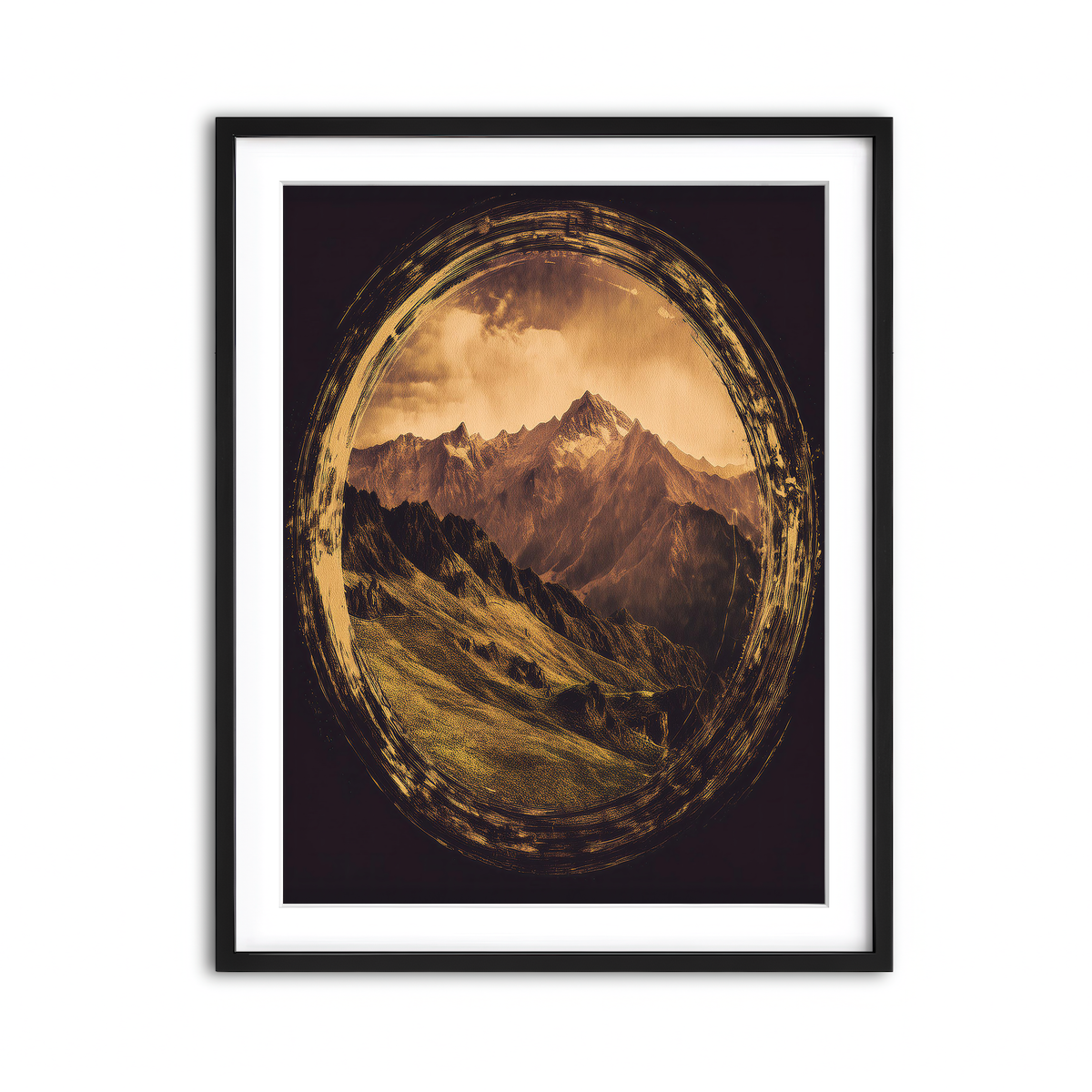 Framed Print 3x4 Black
