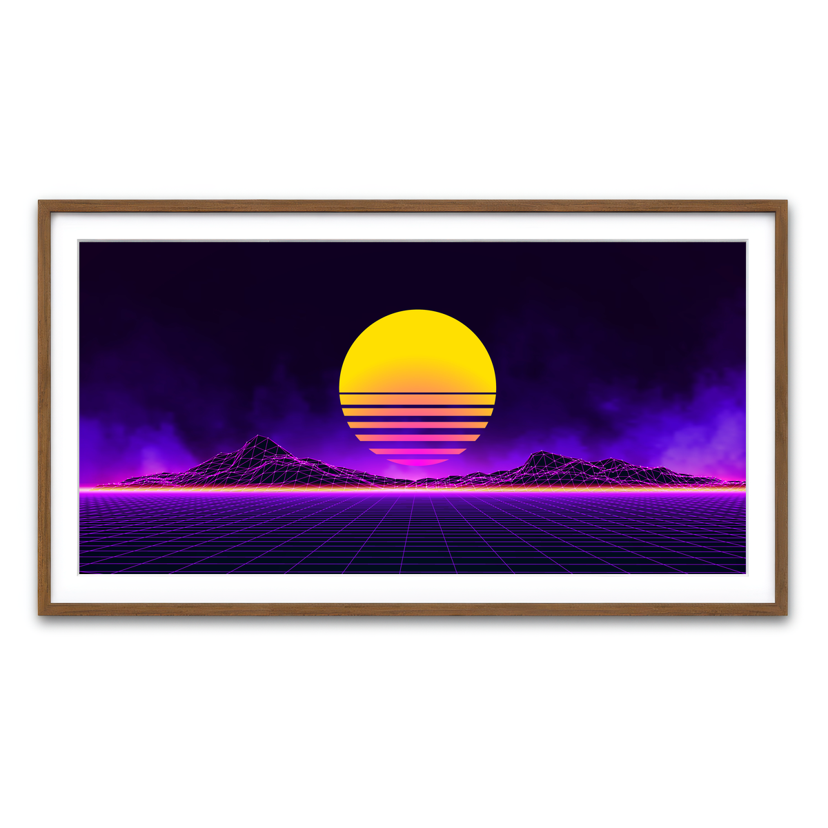 Framed Print 2x1 Walnut