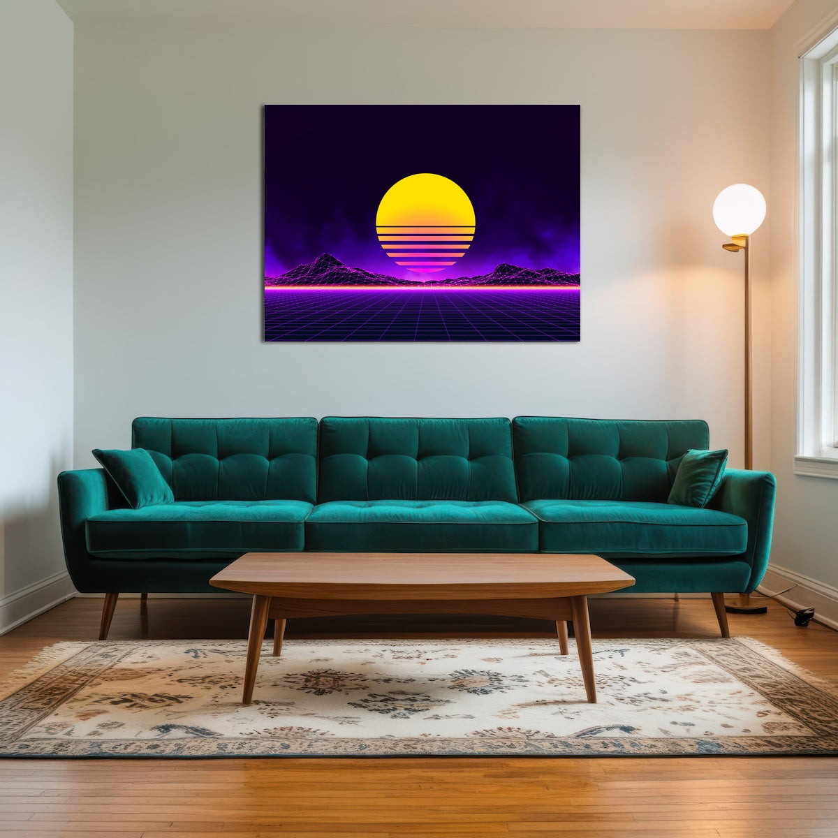 AUTO-MOCKUP ROOM | Retro landscape