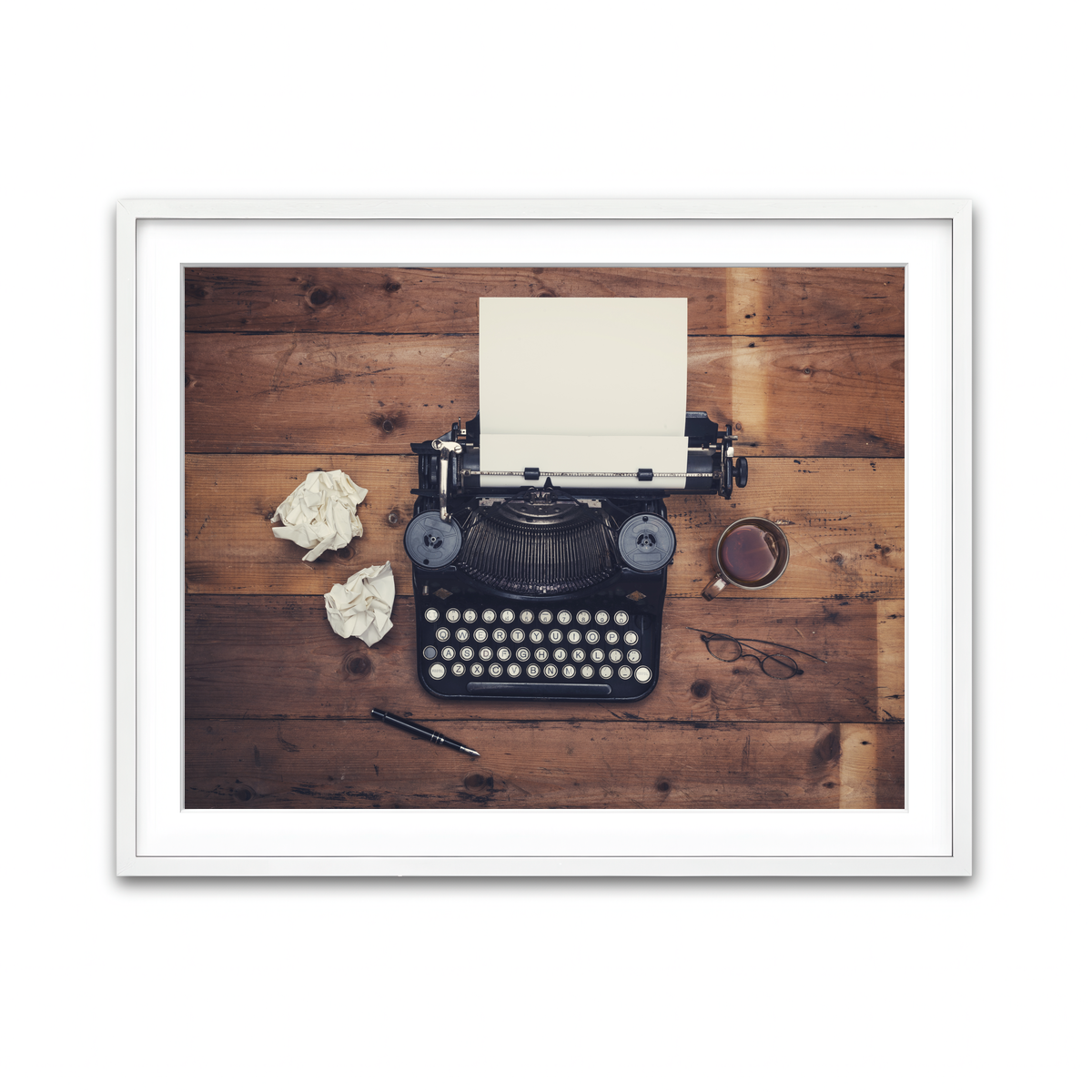 Framed Print 4x3 White