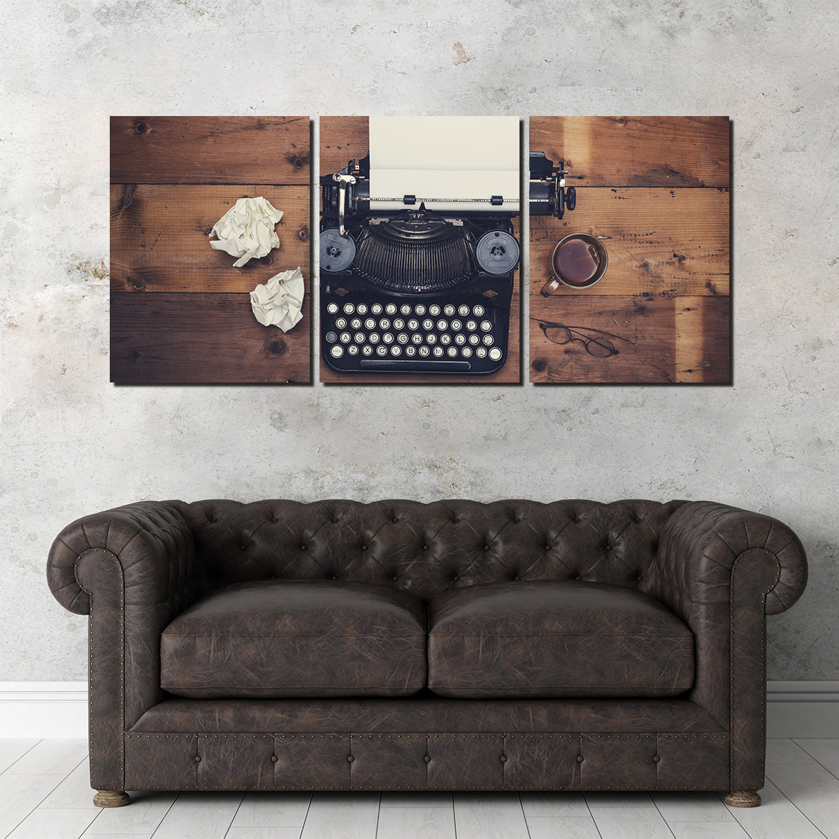 Retro Typewriter Wall Art