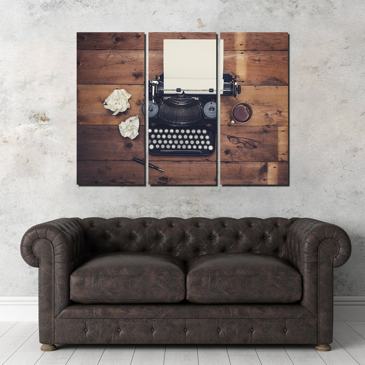 Retro Typewriter Wall Art