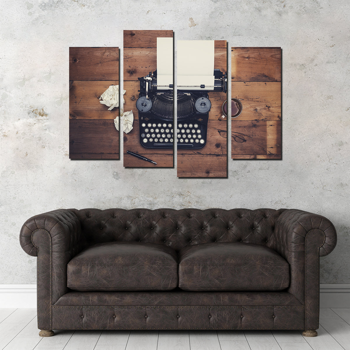 Retro Typewriter Wall Art
