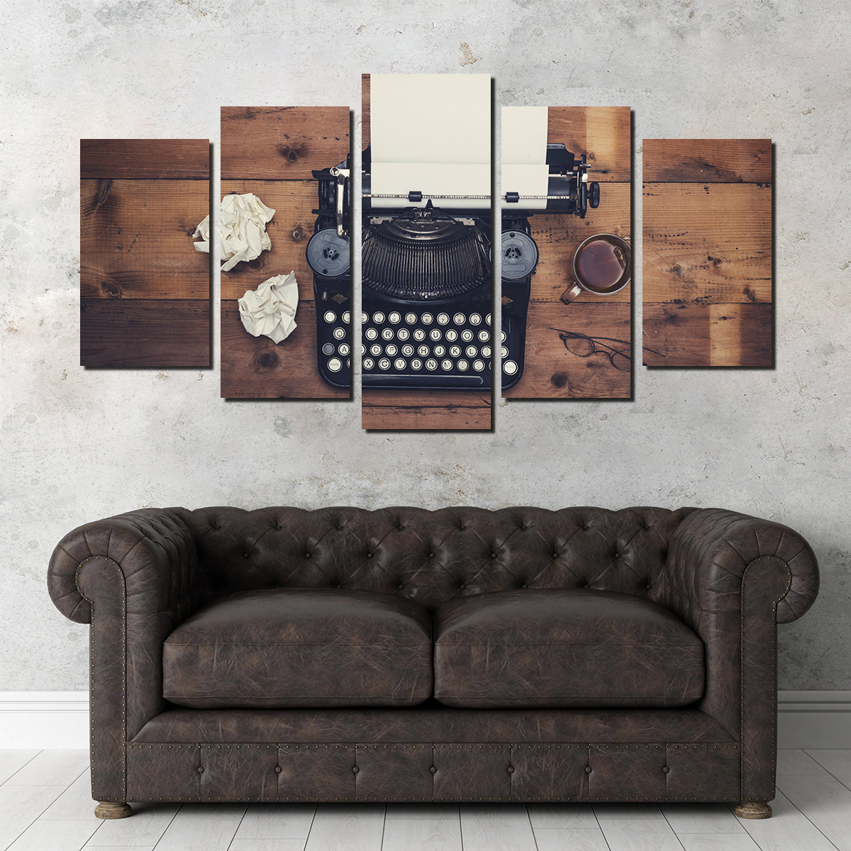 Retro Typewriter Wall Art