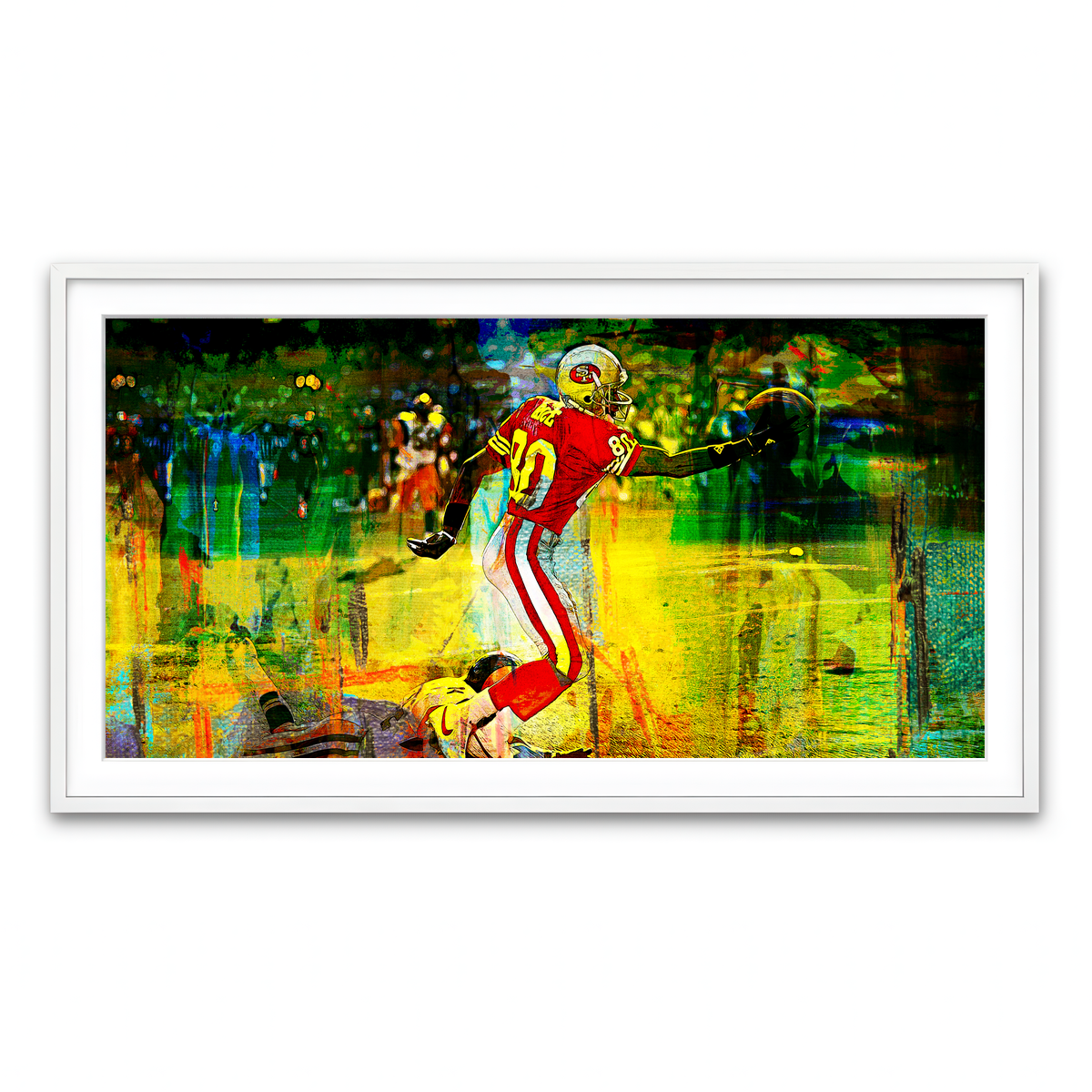 Framed Print 2x1 White