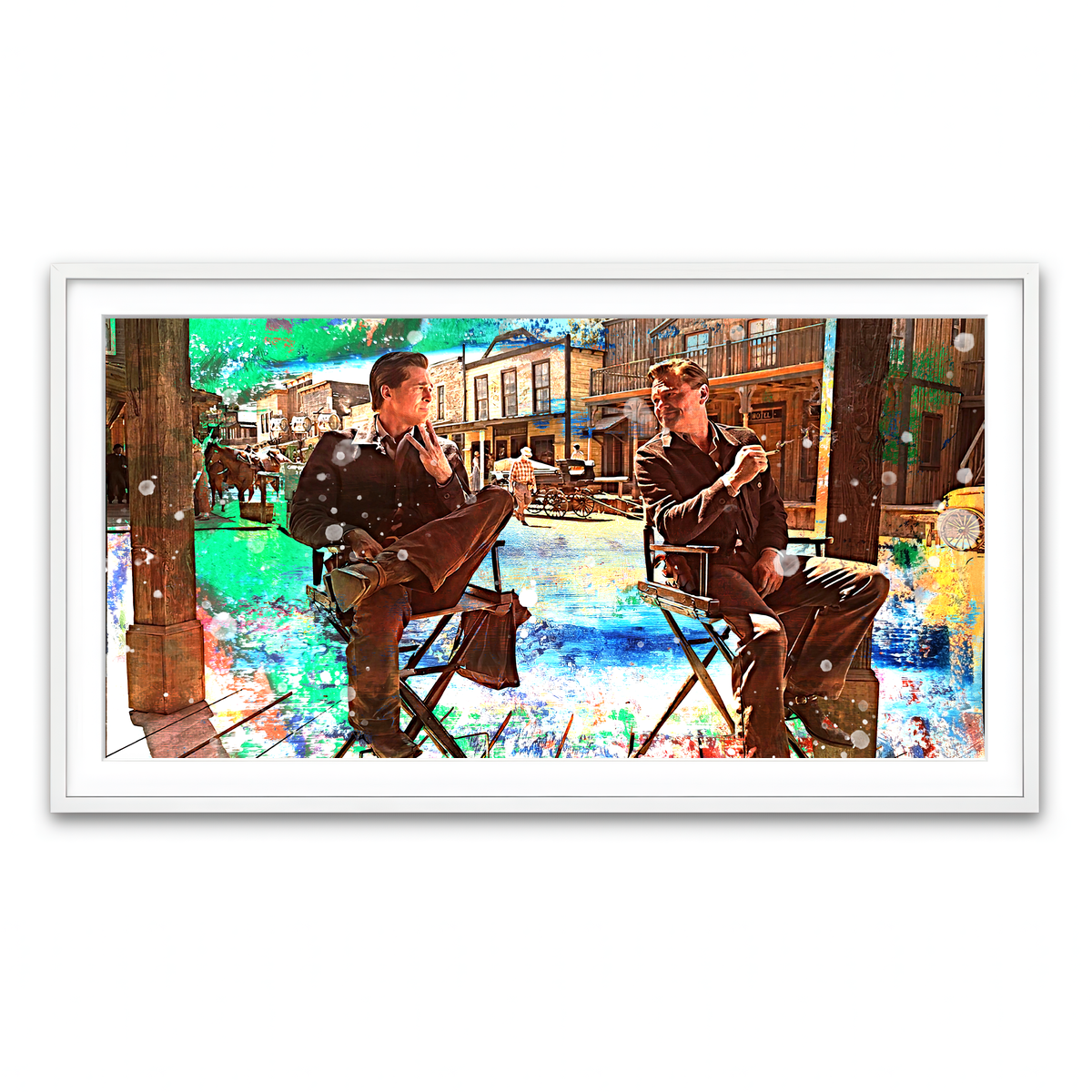 Framed Print 2x1 White