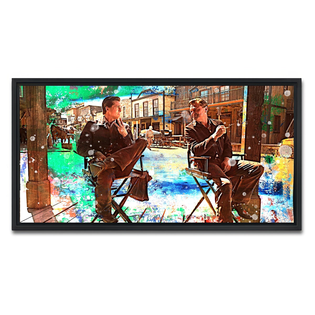 AUTO-MOCKUP WHITE | Rick & Cliff | 1 Piece | Black Framed Canvas | group=2x1