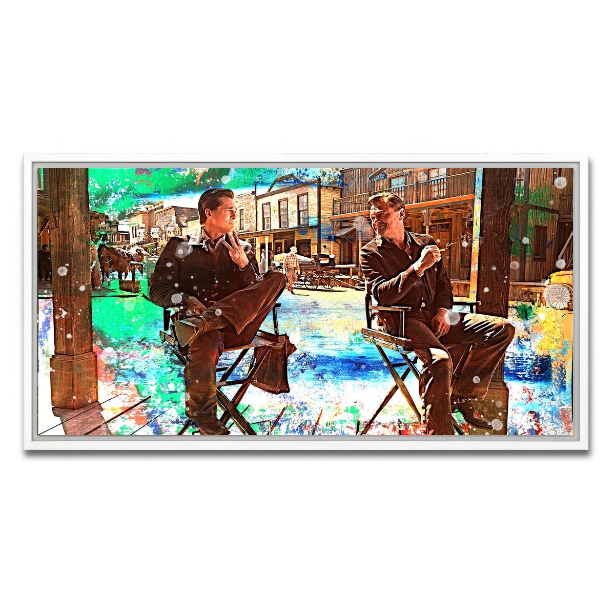 AUTO-MOCKUP WHITE | Rick & Cliff | 1 Piece | White Framed Canvas | group=2x1