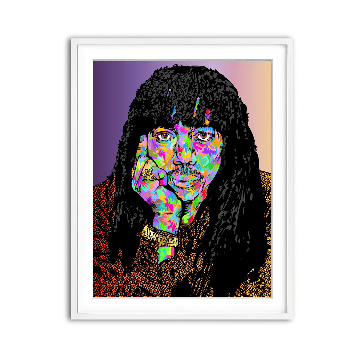 Framed Print 3x4 White