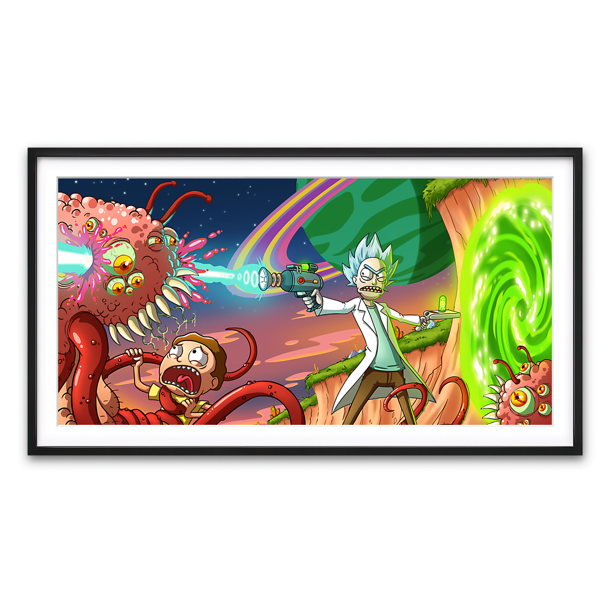 Framed Print 2x1 Black