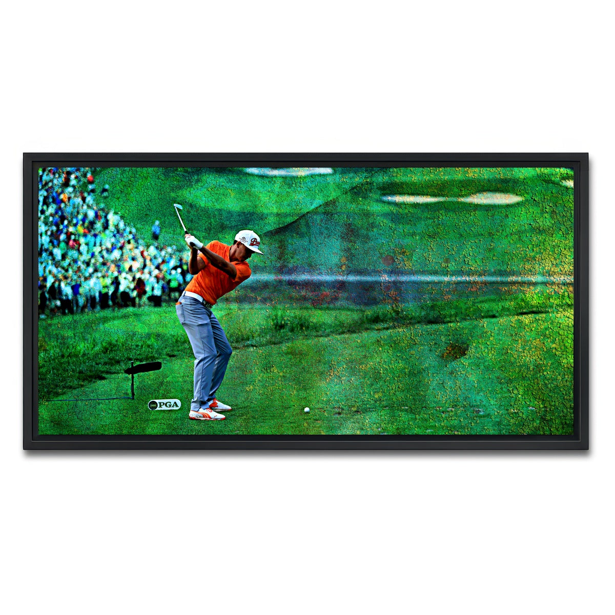 AUTO-MOCKUP WHITE | Rickie Fowler | 1 Piece | Black Framed Canvas | group=2x1